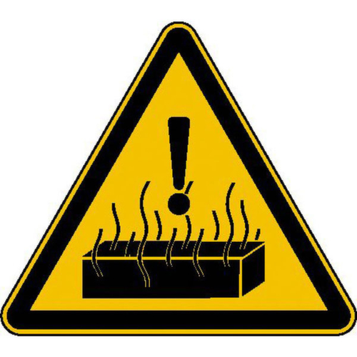 panneau d'avertissement SafetyMarking® Substances chaudes