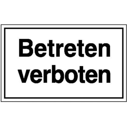 panneau indicateur SafetyMarking®, « Entrée interdite »