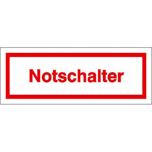 panneau indicateur SafetyMarking®, « Interrupteur d'urgence »