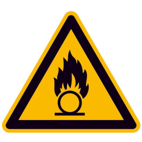 panneau d'avertissement SafetyMarking® Substances comburantes