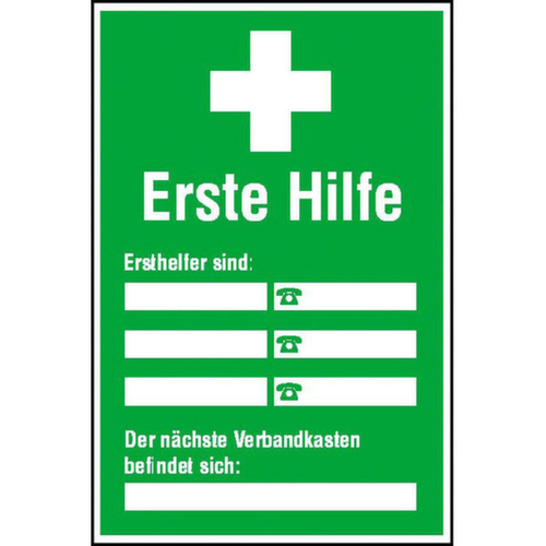 affiche SafetyMarking® pour entreprise, « Répertoire secouriste »