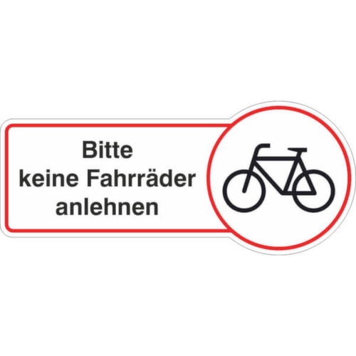 panneau indicateur SafetyMarking®, « Défense d'appuyer les vélos »
