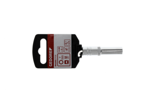 GEDORE RED R41000709 Douille 1/4" 6 pans 7 mm longueur 50 mm