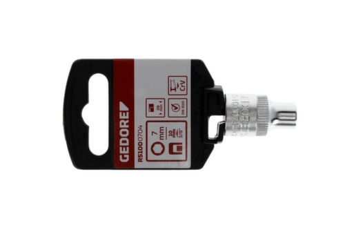 R51000704 Douille 3/8" 6 pans 7 mm Longueur 28 mm