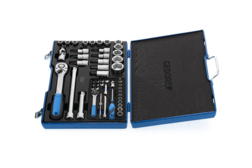 19 V20 U-10 Jeu de clés à douilles 1/4"+1/2" 50 pièces 4-30 mm