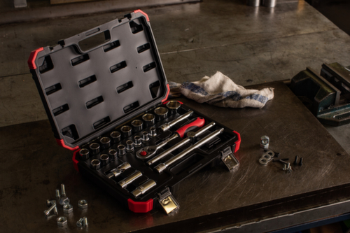 GEDORE R69003024 Jeu de clés à douilles 1/2" 10-32mm 24 pièces