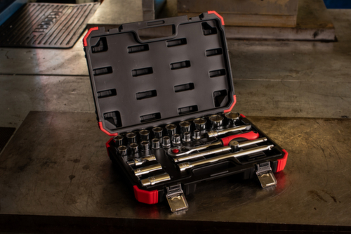 GEDORE R69003024 Jeu de clés à douilles 1/2" 10-32mm 24 pièces