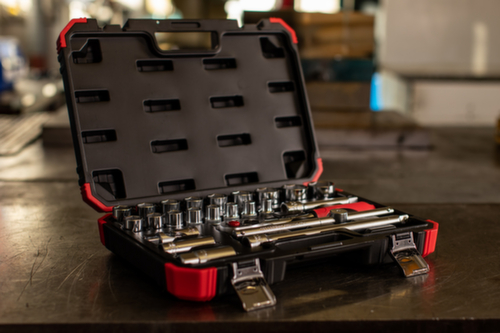 GEDORE R69003024 Jeu de clés à douilles 1/2" 10-32mm 24 pièces