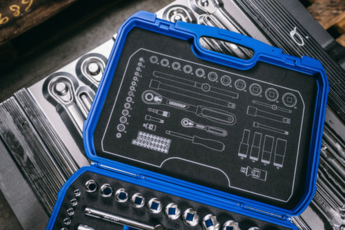 GEDORE 19 BMC 20 Jeu de clés à douille 1/4"+1/2