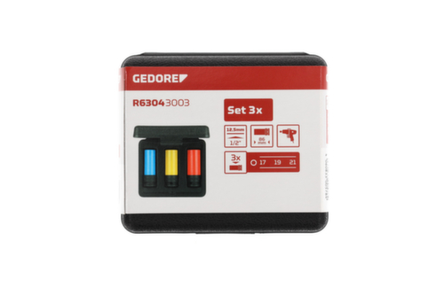 GEDORE R63043003 Jeu de douilles pour visseuses de force 1/2