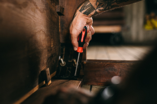 GEDORE RED R38100419 Tournevis 2K fente 4 mm 0.8x100 mm