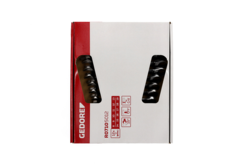 GEDORE R07105012 Jeu de clés mixtes à cliquet SW8-19 mm 12 pièces
