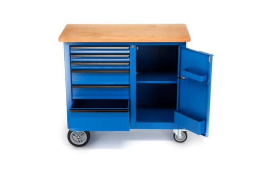 1504 0321 Etabli à roulettes avec 6 tiroirs