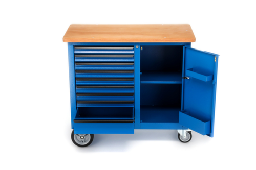 GEDORE 1504 0810 Établi à roulettes avec 9 tiroirs