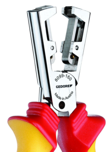 GEDORE VDE 8099-160 H Pince à dénuder VDE STRIP-FIX avec isolation par gaine 160 mm