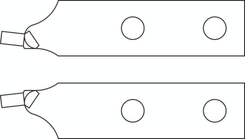 E-8000 A 5 paires de pointes de rechange droites Ø 3,5 mm