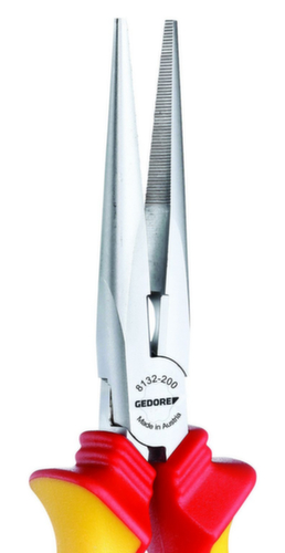 VDE 8132-200 H Pince VDE à bec plat avec isolation par gaine 200 mm