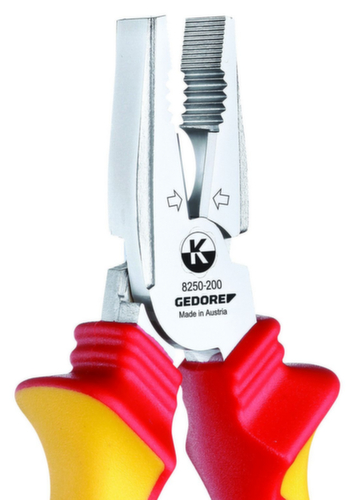 VDE 8250-200 H Pince combinée de force VDE avec isolation par gaine 200 mm