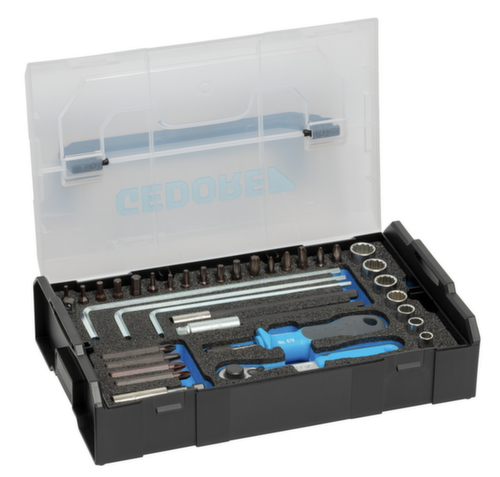 1102-038 Jeu d'embouts 1/4" FLEX avec cliquet à embouts