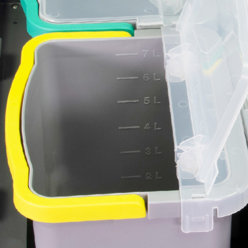 Chariot de nettoyage fermé VariX - Box compact, 4x6 l seau