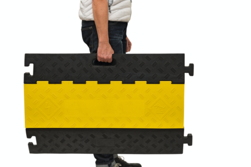 Moravia Pont de câbles MORION, largeur 590 mm, jaune/noir