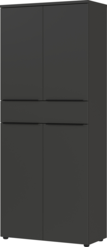 Armoire de classement GW-MAILAND 4372, 4 hauteurs des classeurs, graphite/graphite