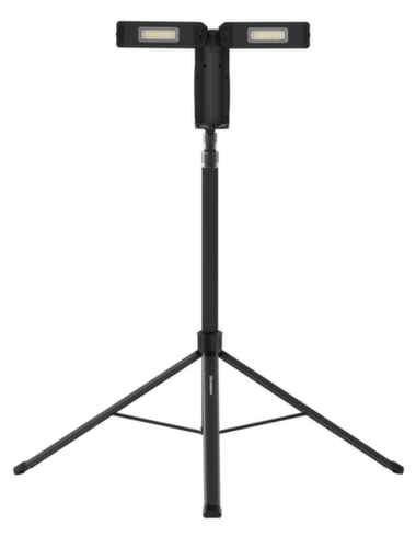 Scangrip Spot projecteur JUST CONNECT TOWER COMPACT avec 2 têtes de lampe et trépied