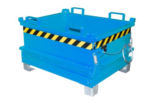 Bauer Mini-benne à fond ouvrant MSB 250 en RAL 5012 bleu clair