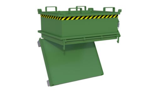 Bauer Mini-benne à fond ouvrant MSB 250 en RAL6011 vert réséda