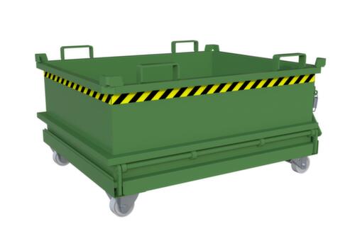 Bauer Mini-benne à fond ouvrant MSB 400 en RAL6011 vert réséda