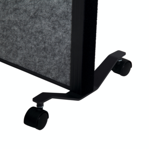 MAUL Tableau à cloison démontable MAULconnecto, hauteur x largeur 1800 x 1000 mm, paroi gris foncé