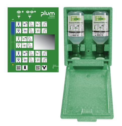 B-Safety Station lave-yeux BR 320 005, 2 x 500 ml solution saline