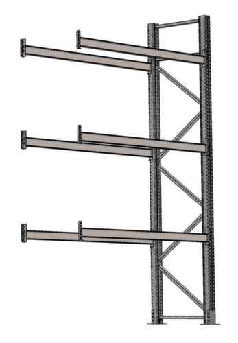 SCHULTE Rayonnage à palettes pour 12 palettes, largeur 2825 mm, 4 niveaux de stockage
