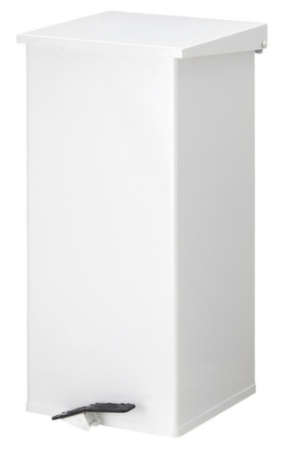 Poubelle à pédale Carro Kick, 110 l, blanc