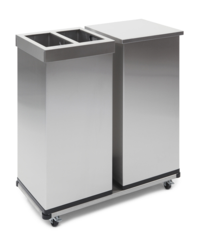 Collecteur de recyclage Carro Lift avec seau intérieur, 2 x 52,5 l