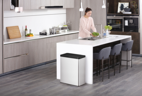 Collecteur de recyclage EKO avec couvercle tactile, 2 x 20 l