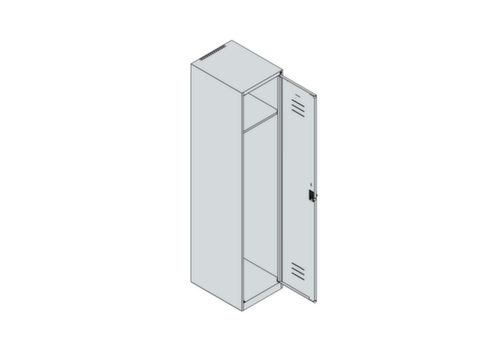 C+P Armoire vestiaire Classic Plus, largeur de compartiment 400 mm