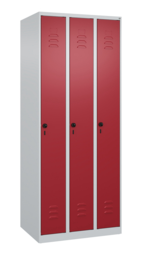 C+P Armoire vestiaire Classic Plus à 3 compartiments, largeur de compartiment 250 mm
