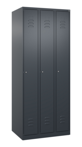 C+P Armoire vestiaire Classic Plus à 3 compartiments, largeur de compartiment 250 mm