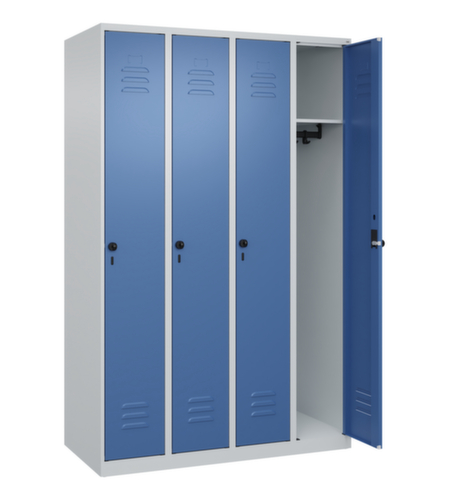 C+P Armoire vestiaire Classic Plus à 4 compartiments, largeur de compartiment 300 mm