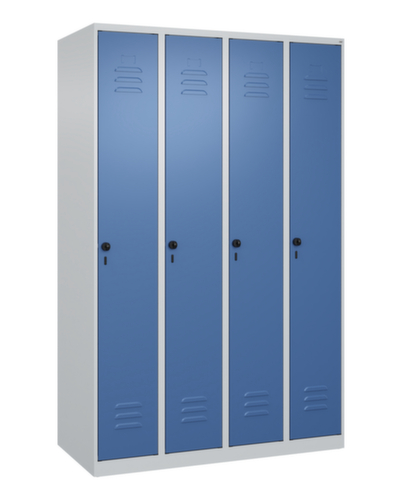 C+P Armoire vestiaire Classic Plus à 4 compartiments, largeur de compartiment 300 mm