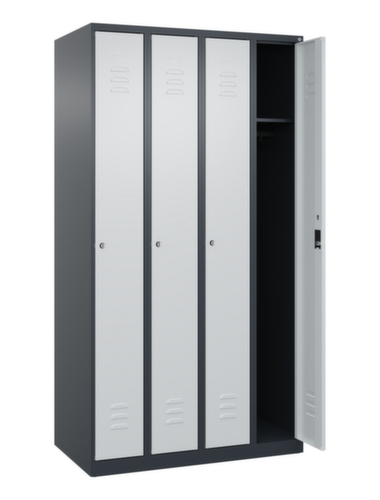 C+P Armoire vestiaire Classic Plus à 4 compartiments, largeur de compartiment 250 mm