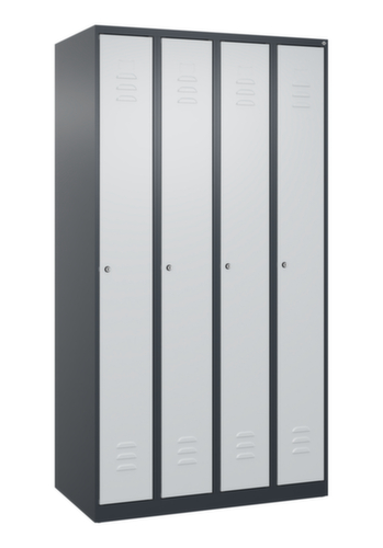 C+P Armoire vestiaire Classic Plus à 4 compartiments, largeur de compartiment 250 mm