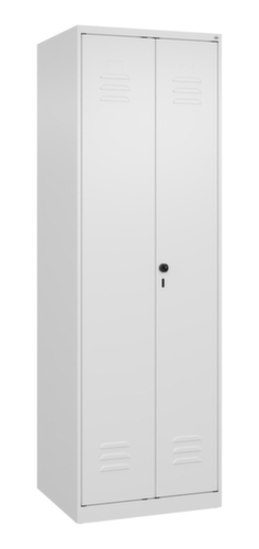 C+P Armoire vestiaire Classic Plus pour une séparation en noir et blanc, largeur de compartiment 300 mm