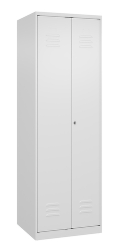 C+P Armoire vestiaire pour EPI Classic Plus pour une séparation en noir et blanc, largeur de compartiment 300 mm