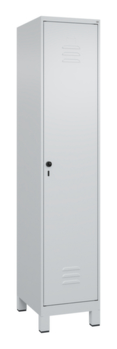 C+P Armoire vestiaire Classic Plus pour une séparation en noir et blanc, largeur de compartiment 400 mm