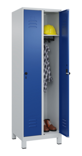 C+P Armoire vestiaire Classic Plus à 2 compartiments, largeur de compartiment 300 mm