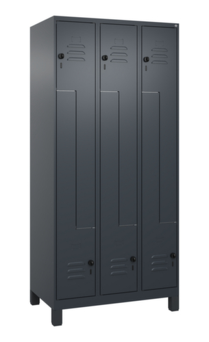 C+P Armoire vestiaire Z Classic Plus, largeur de compartiment 150/300 mm