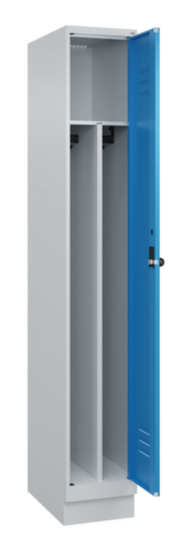 C+P Armoire vestiaire Classic Plus pour une séparation en noir et blanc, largeur de compartiment 300 mm