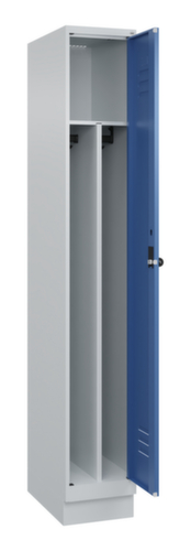 C+P Armoire vestiaire Classic Plus pour une séparation en noir et blanc, largeur de compartiment 300 mm